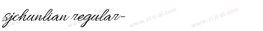 sjchunlian regular字体转换